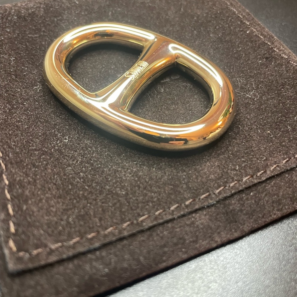Hermes Gold scarf holder